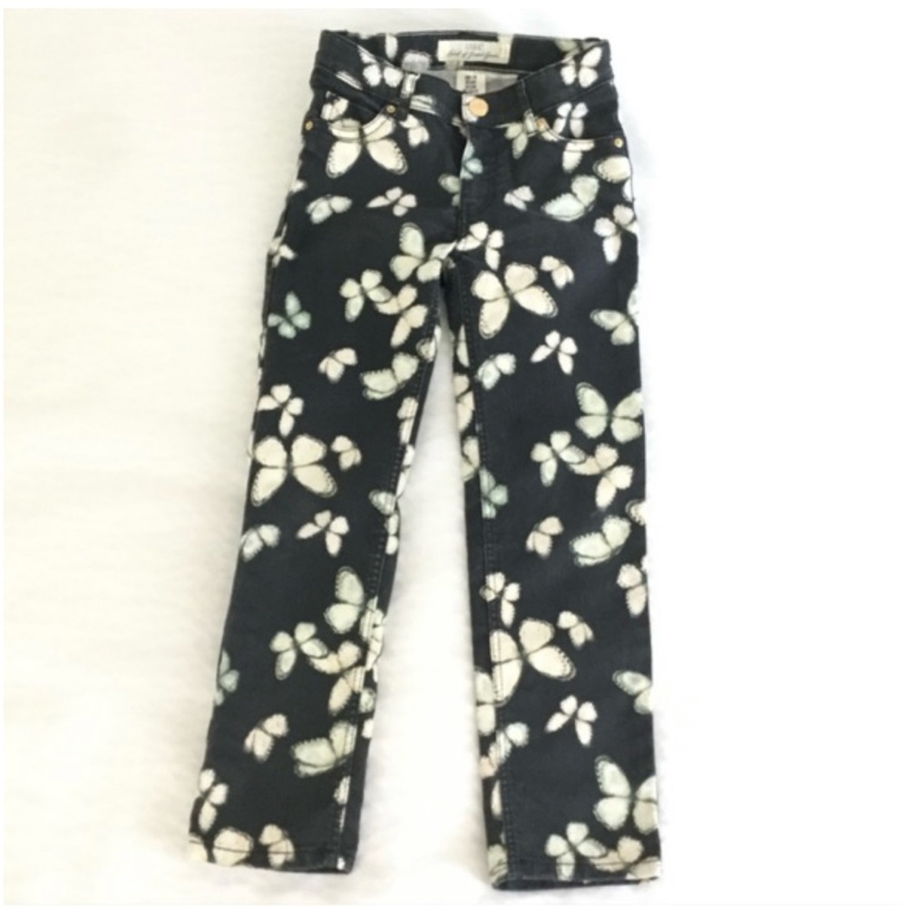 Girl’s H&M Butterfly Pattern Jeans Size 5